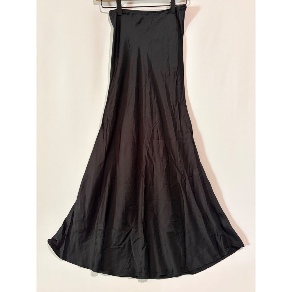 Wild Fable Black Maxi Skirt XXS Slit Flowy Casual Minimalist‎ Clean Girl Chic